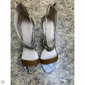 Shoes Heels Wedge By Boston Proper In Snakeskin Print, Size: 10