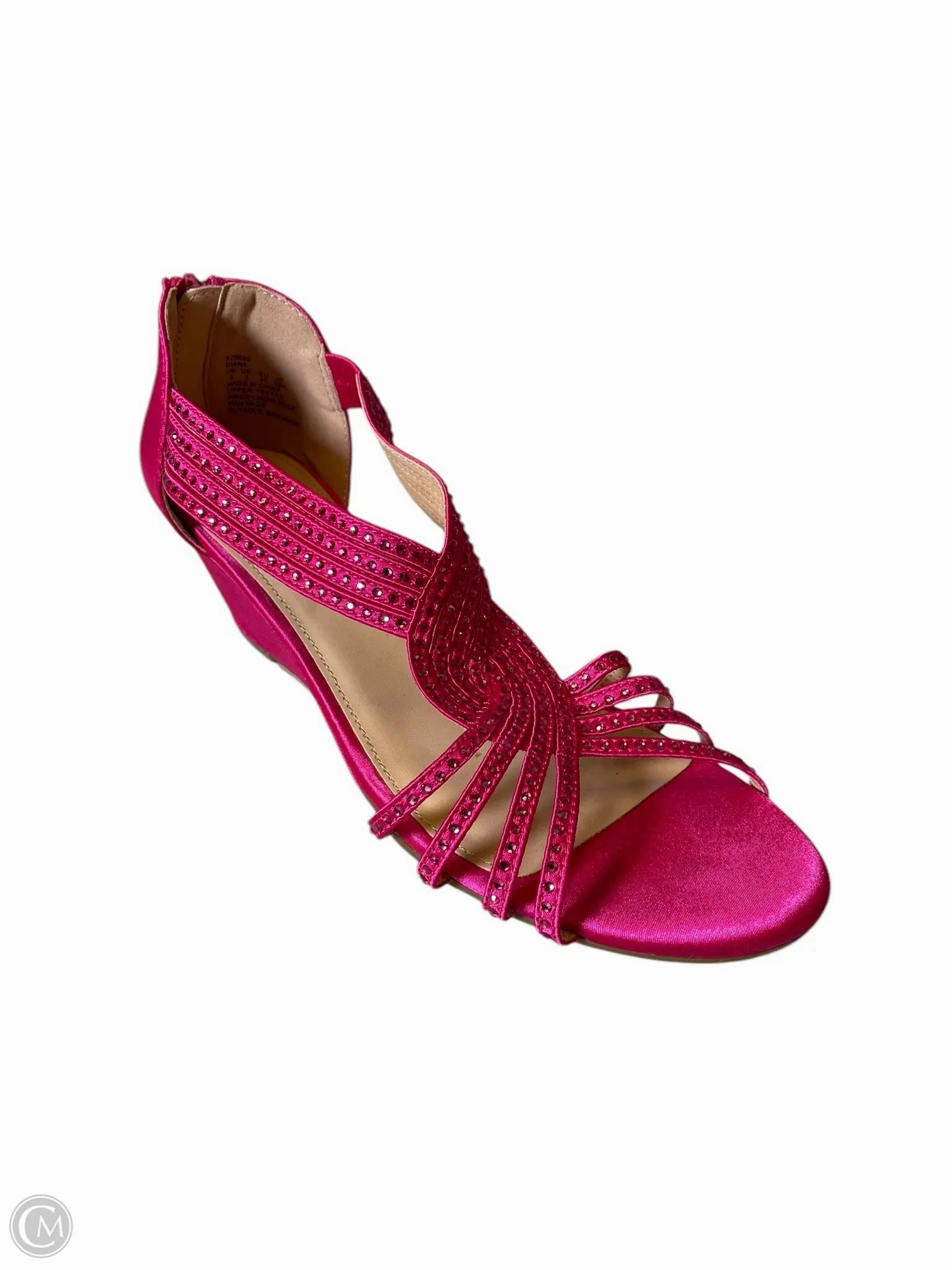 Shoes Heels Wedge By Clothes Mentor In Pink, Size: 9