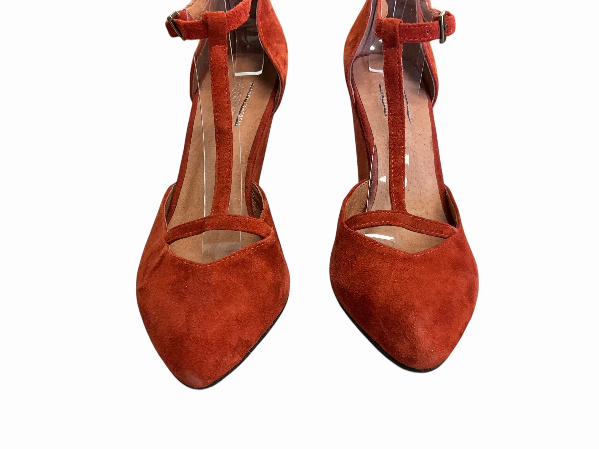 Shoes Heels Wedge By Free People In Orange, Size: 8