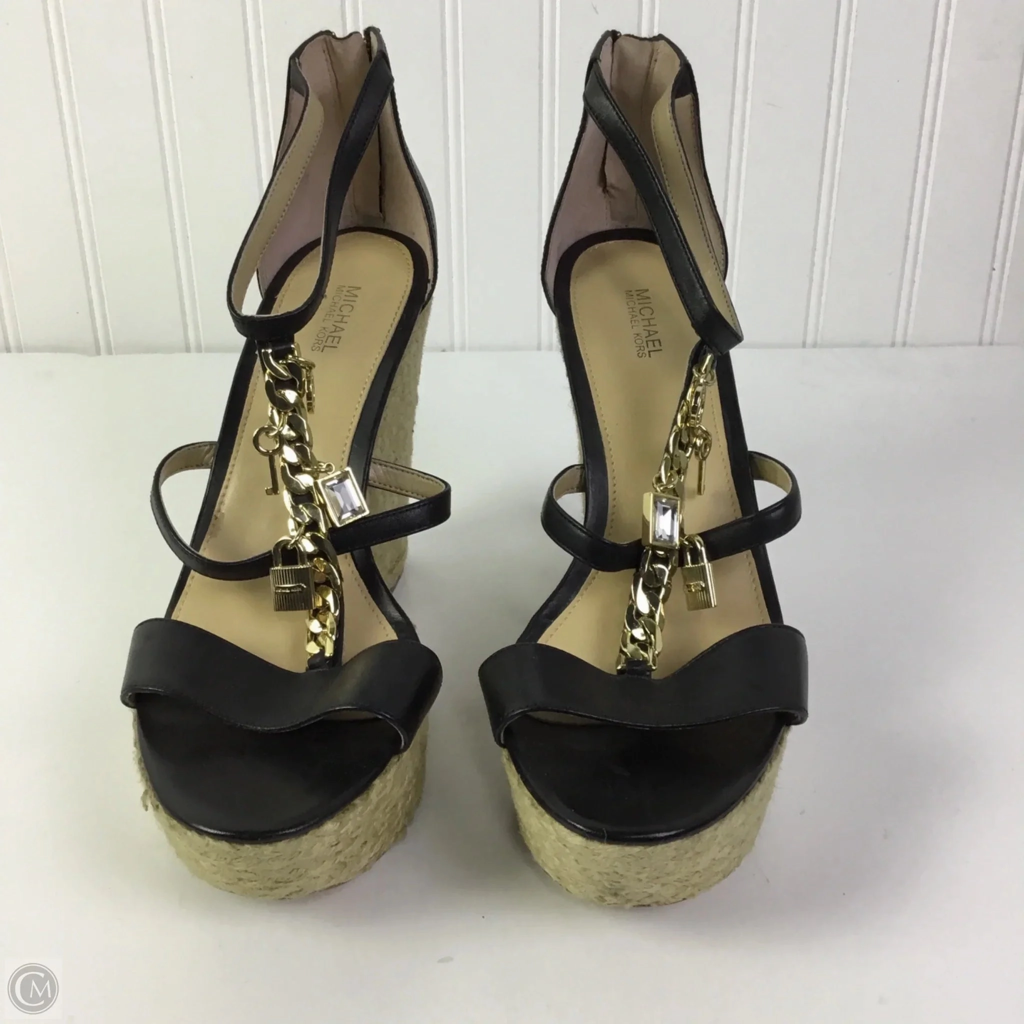 Shoes Heels Wedge By Michael By Michael Kors In Black, Size: 10