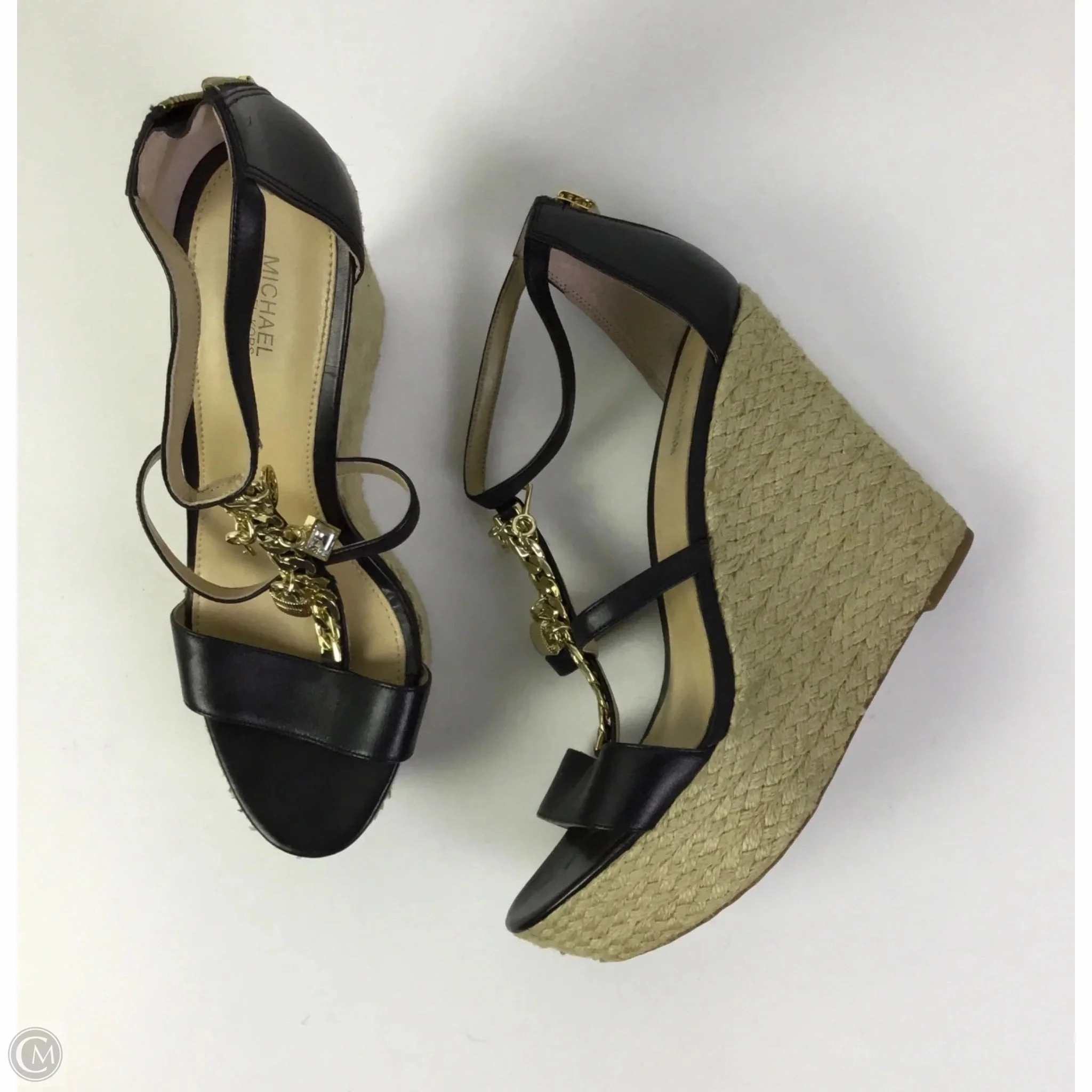 Shoes Heels Wedge By Michael By Michael Kors In Black, Size: 10
