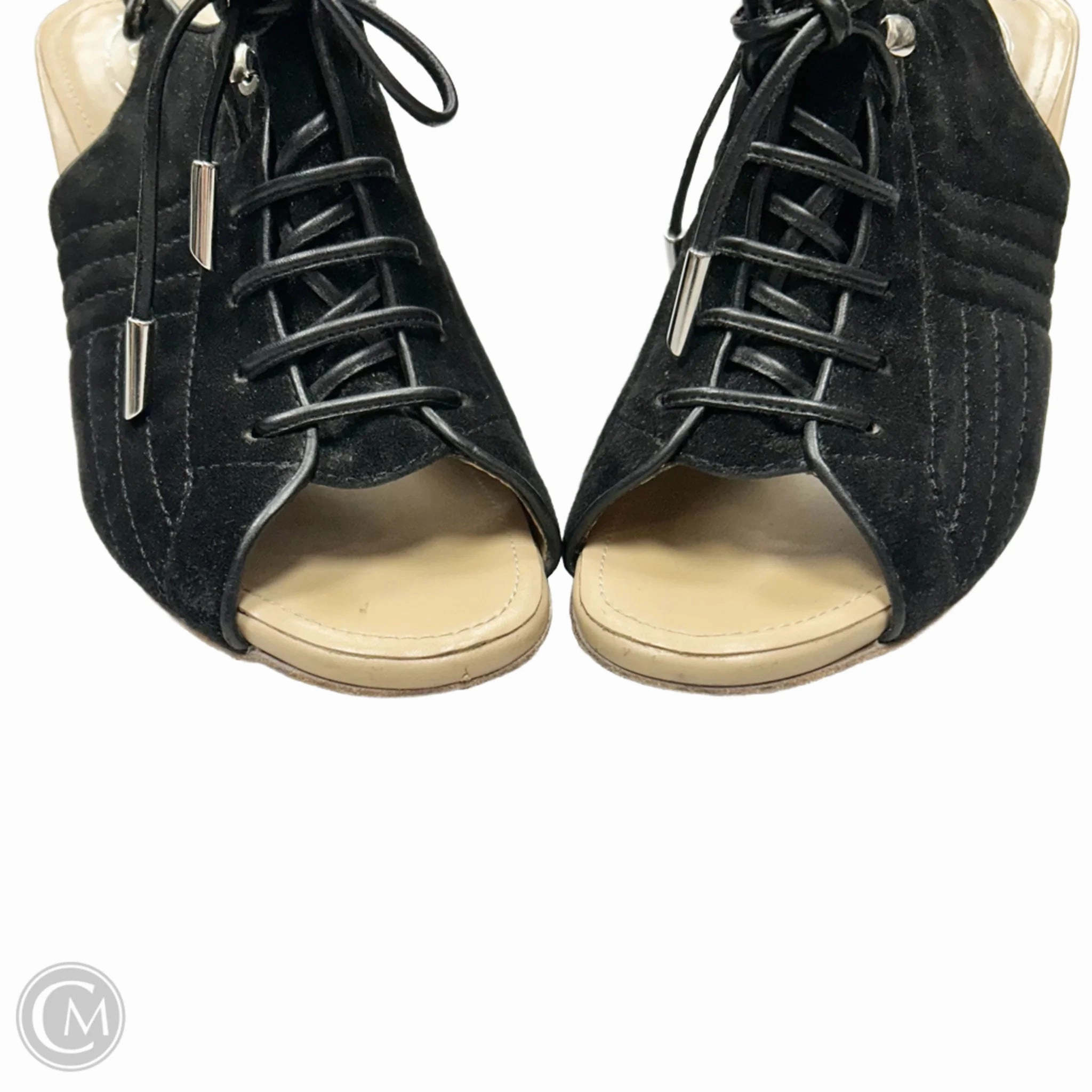 Shoes Luxury Designer By Tods In Black & Cream, Size: 8.5