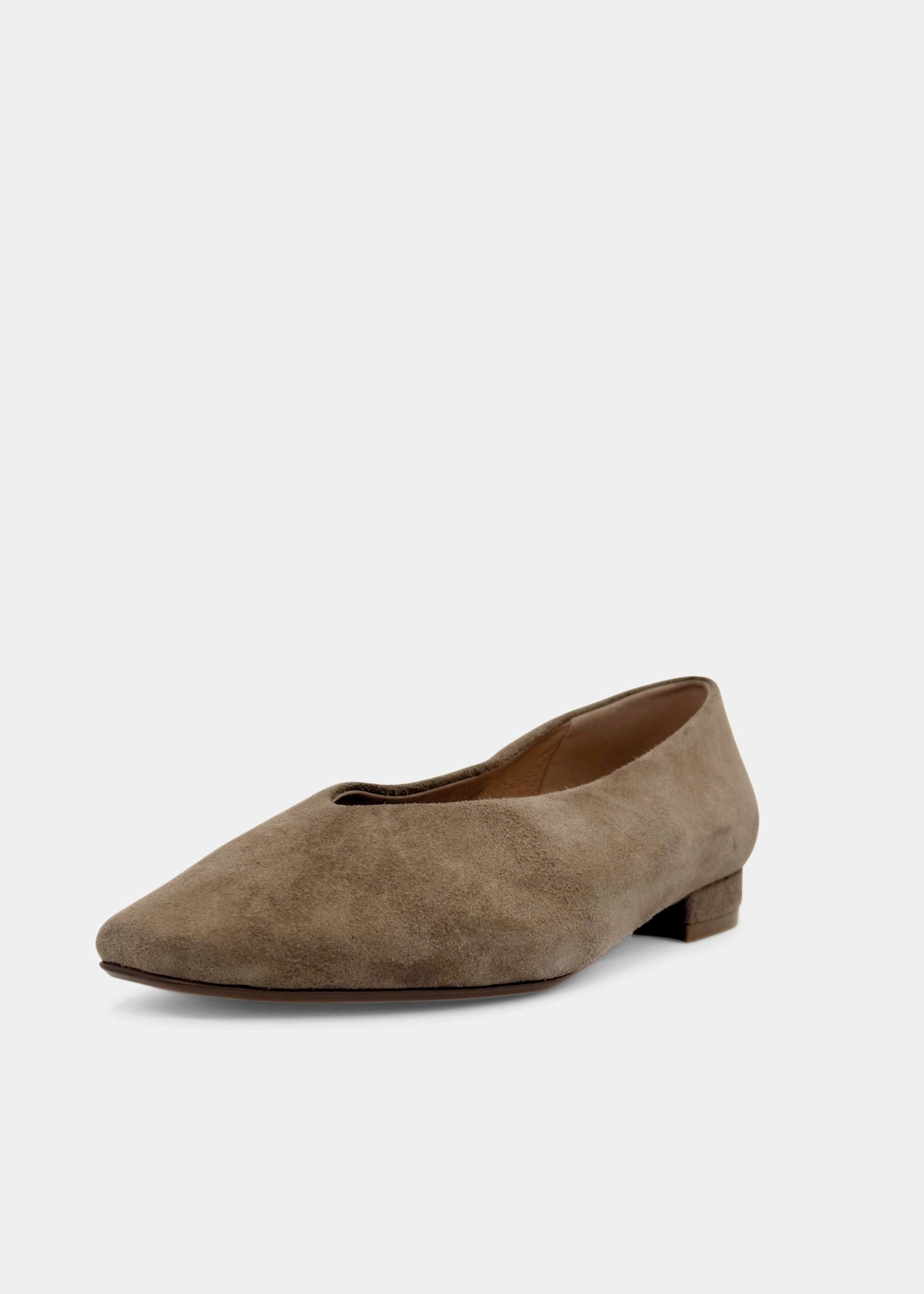 Slick Suede Ballet Flats