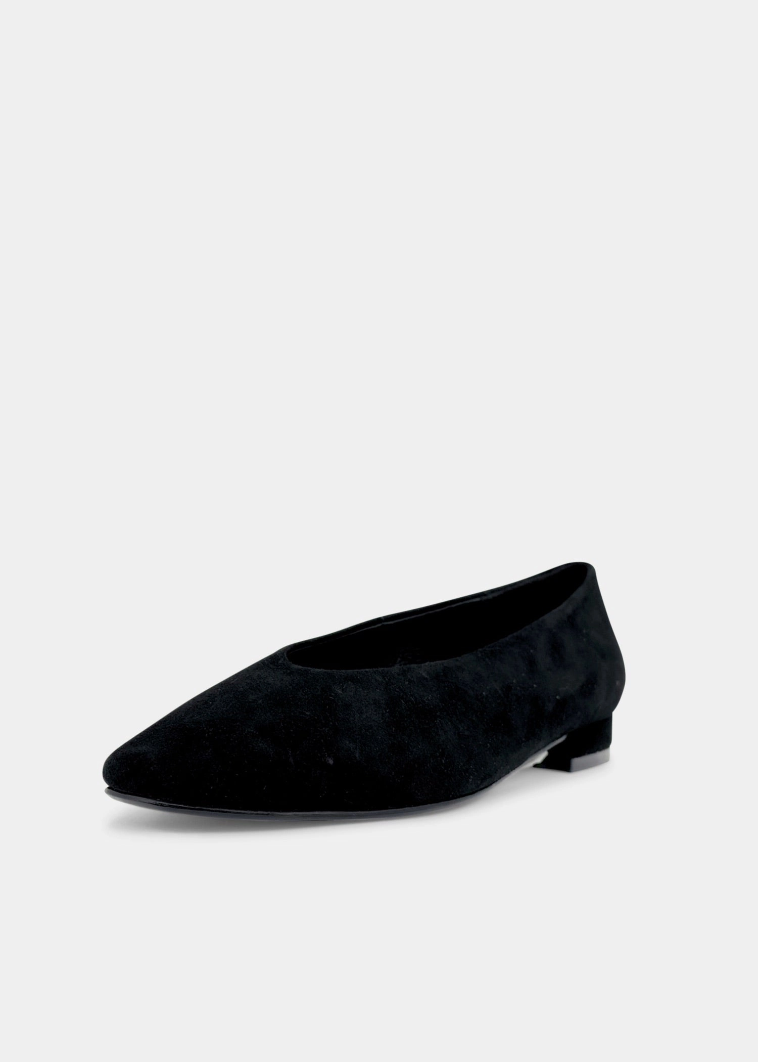 Slick Suede Ballet Flats