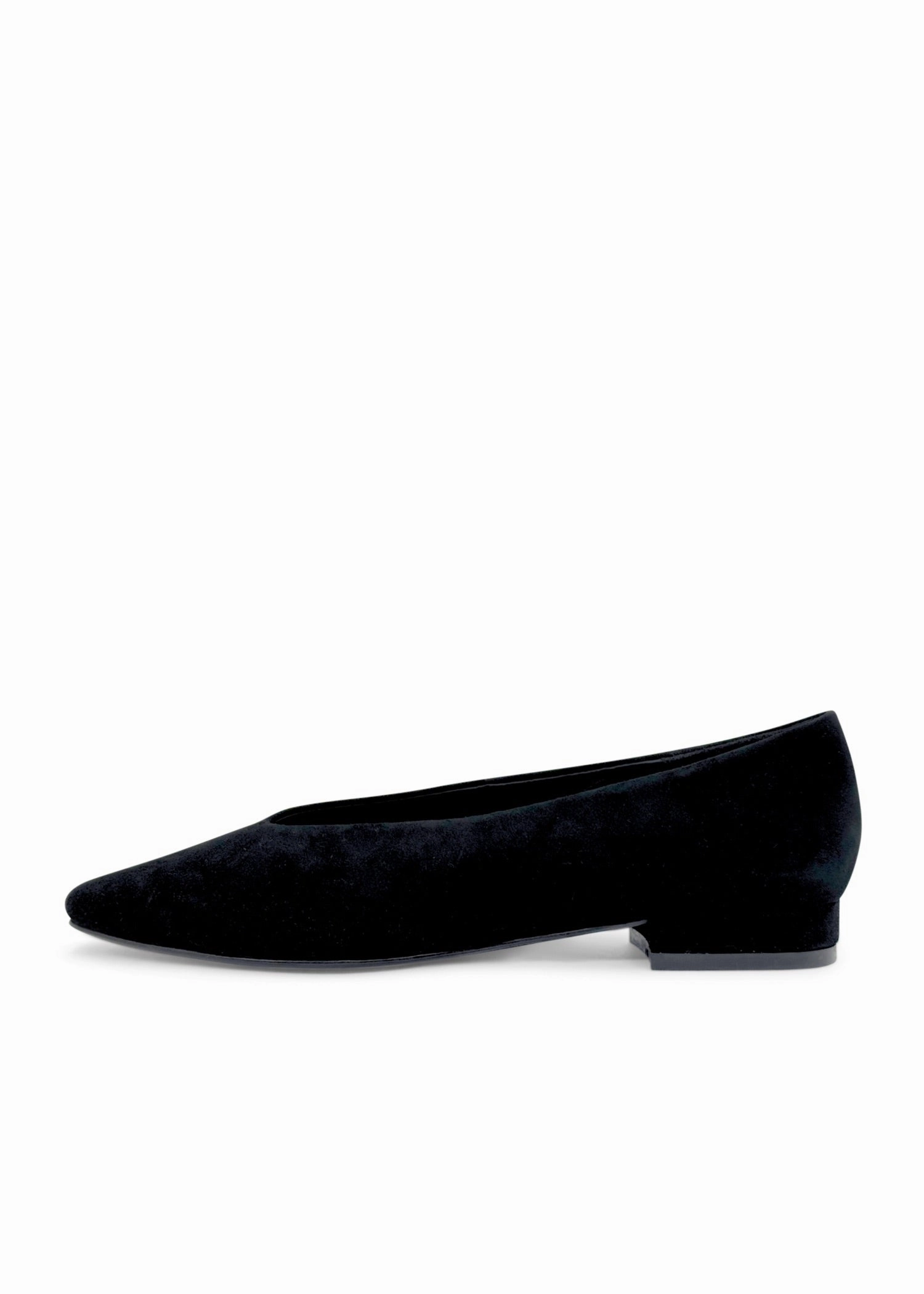 Slick Suede Ballet Flats