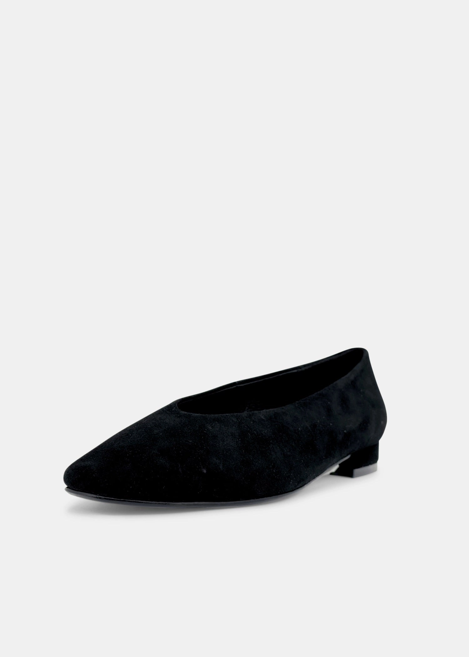Slick Suede Ballet Flats