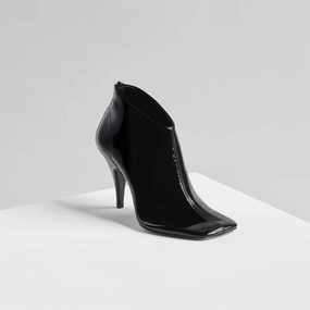 SOFT ANKLE BOOT 90 | glossy black patent leather
