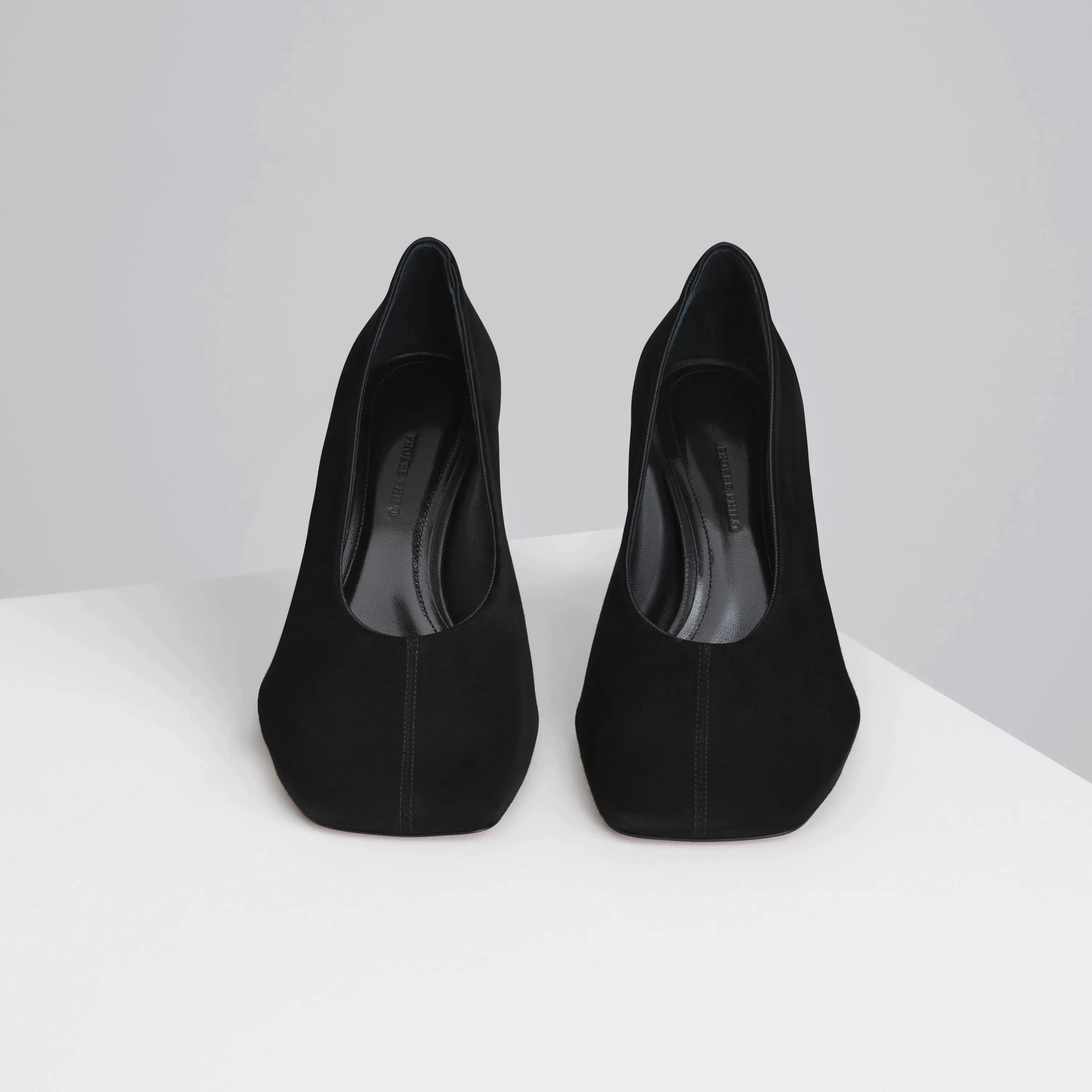 SOFT PUMP 90 | black suede leather