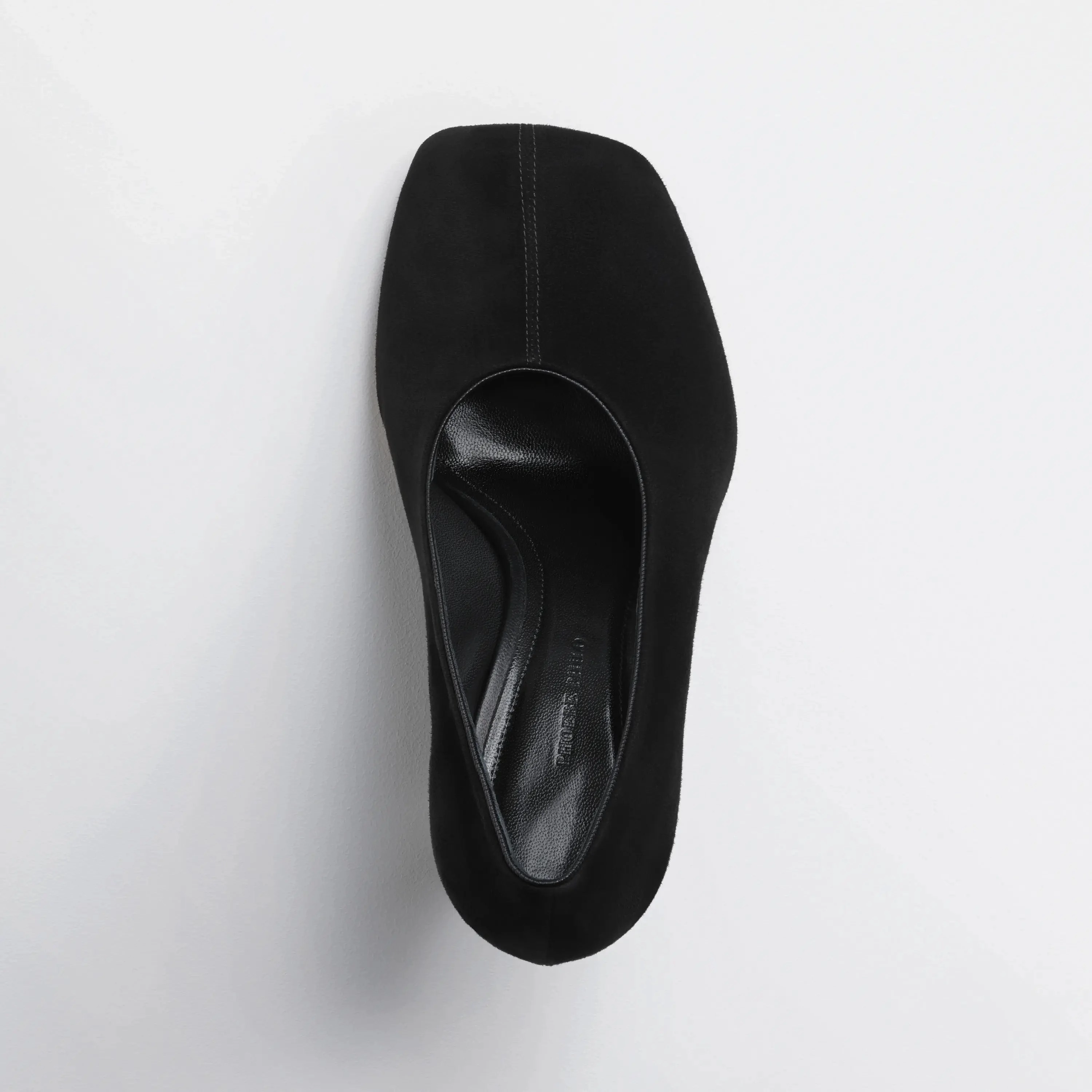 SOFT PUMP 90 | black suede leather