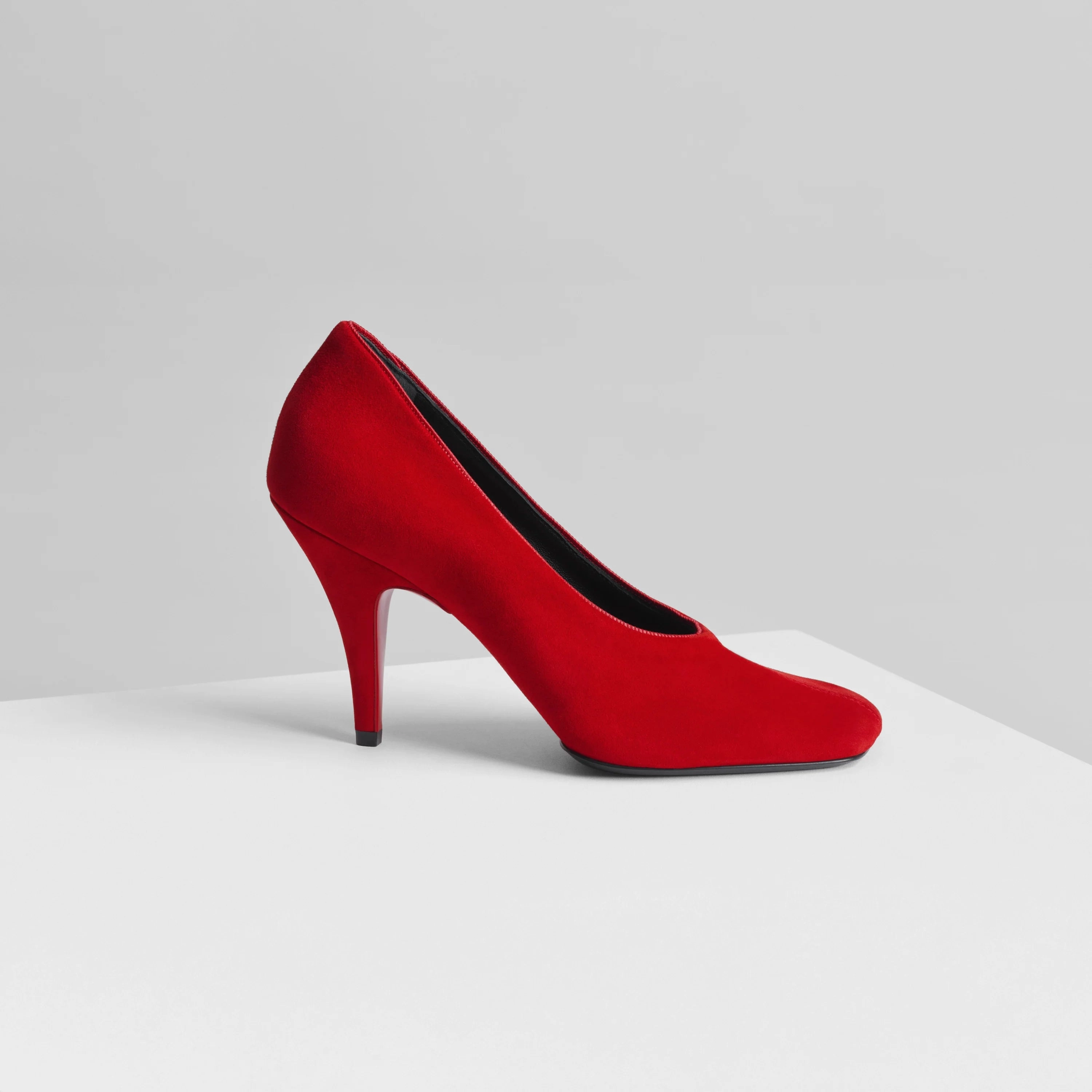 SOFT PUMP 90 | fluoro red leather