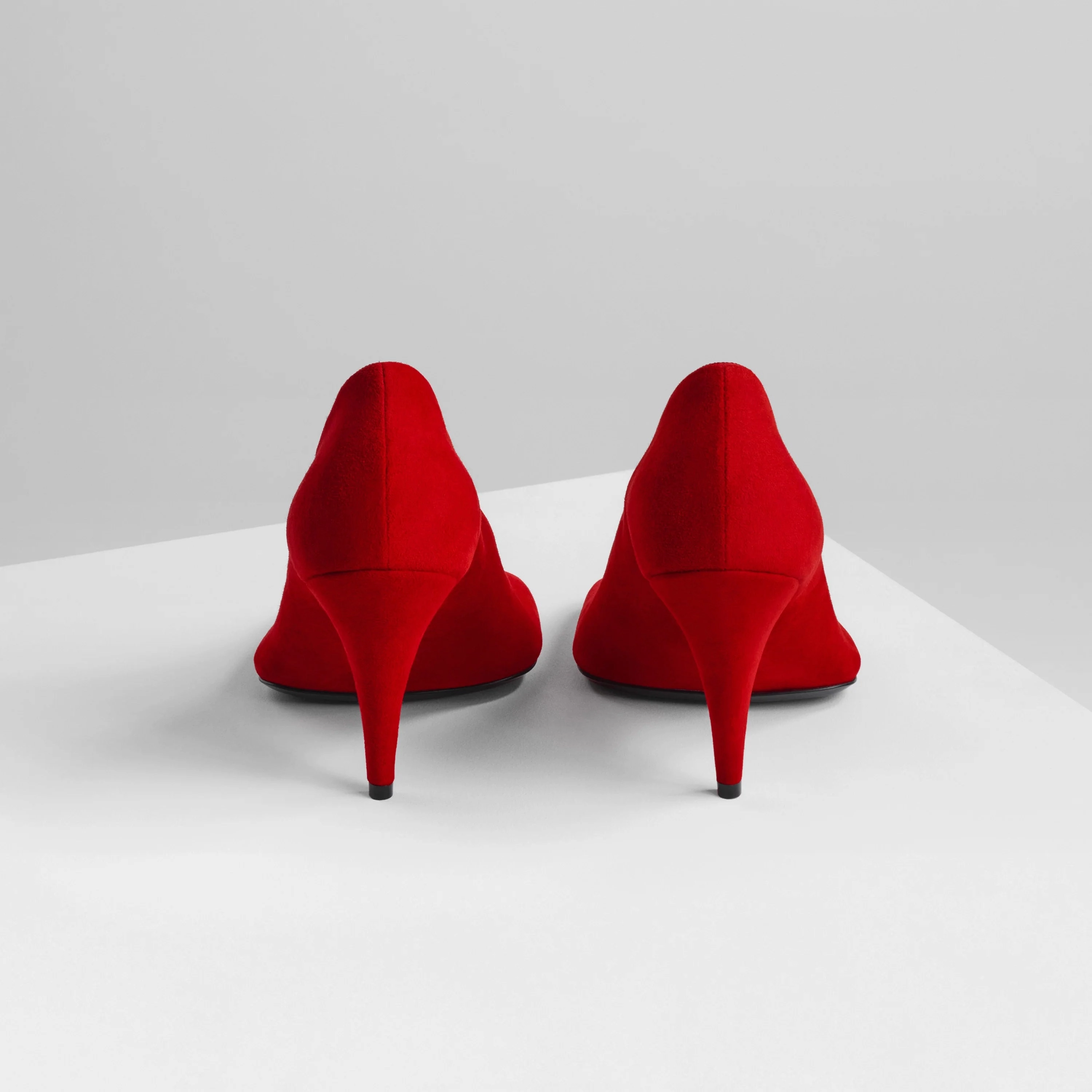 SOFT PUMP 90 | fluoro red leather