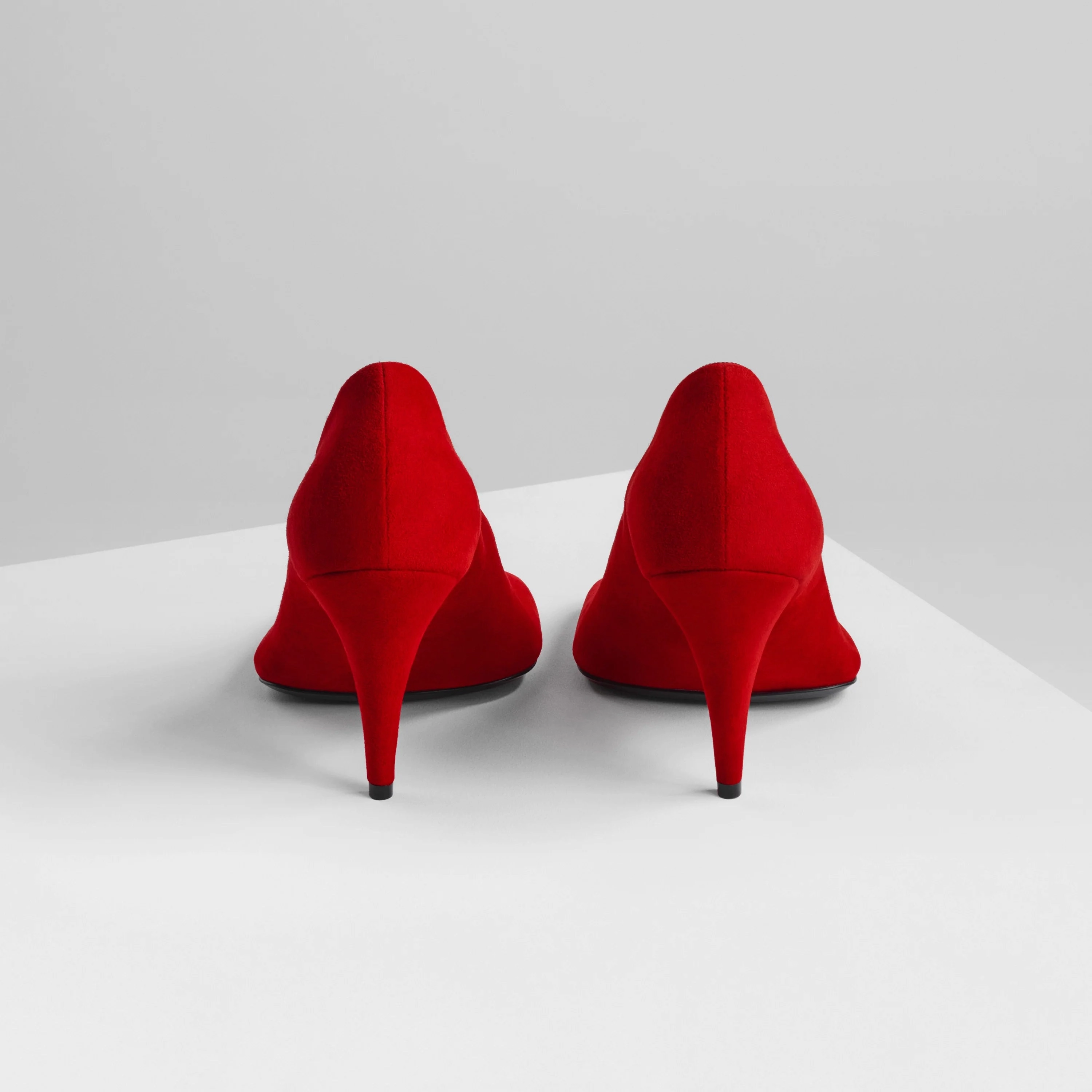 SOFT PUMP 90 | fluoro red leather