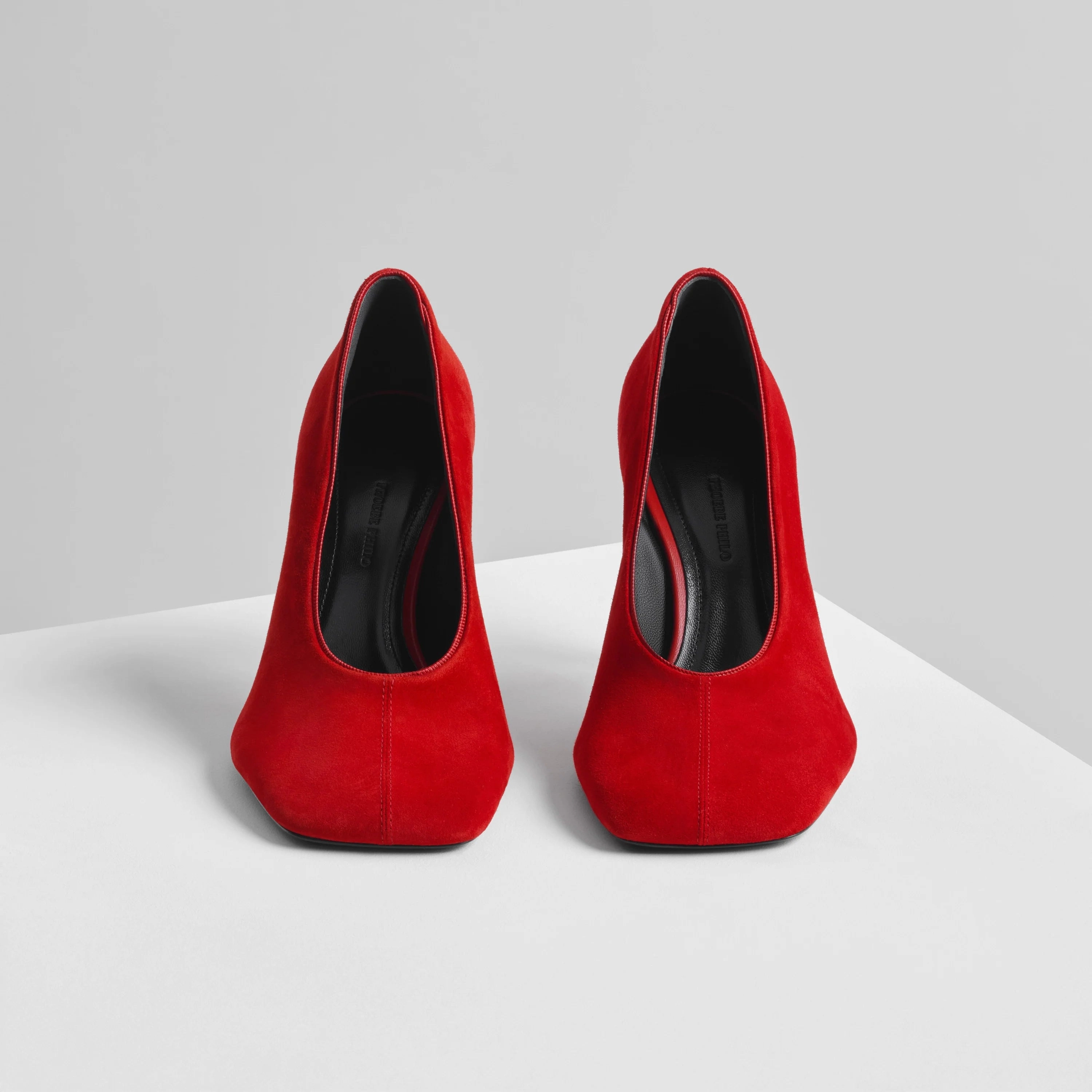 SOFT PUMP 90 | fluoro red leather