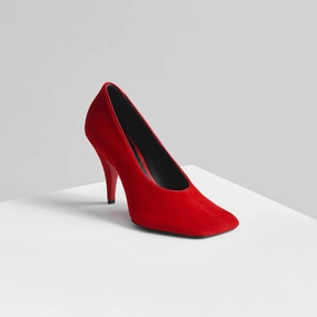 SOFT PUMP 90 | fluoro red leather
