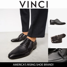 The Gardi Black Leather Derby Men Shoe