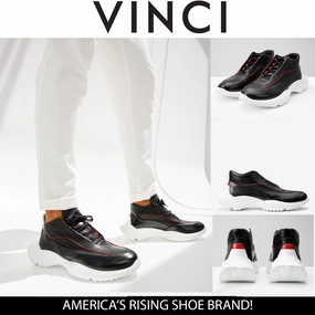 The Graton Black Leather Men Sneaker Final Sale!