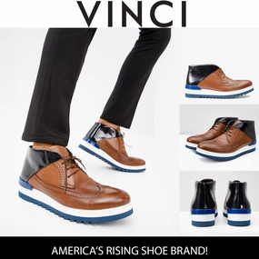 The Kagan Tan Wingtip Chukka Men Sneaker Boot
