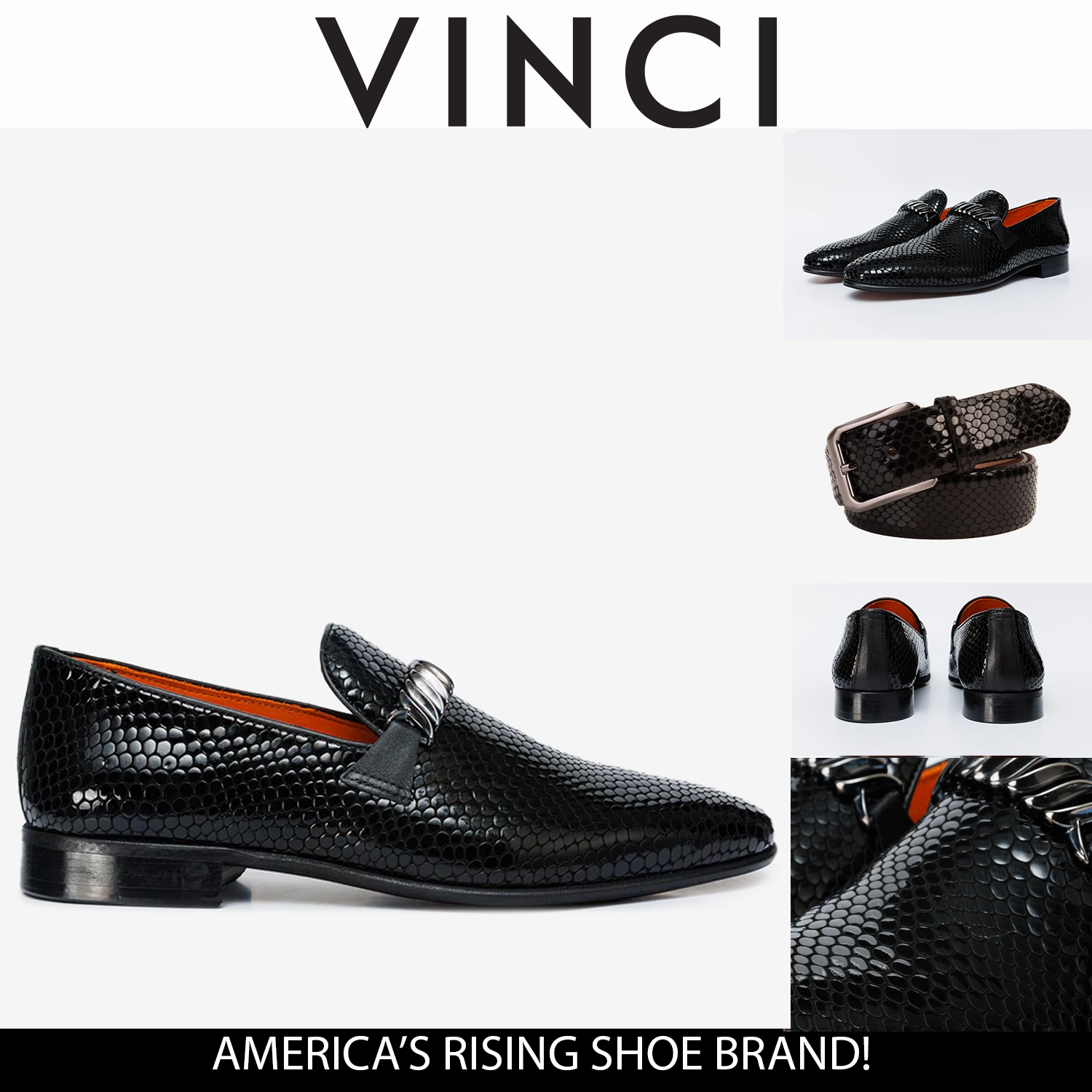 The King Black Bit Dress Loafer Men Shoe