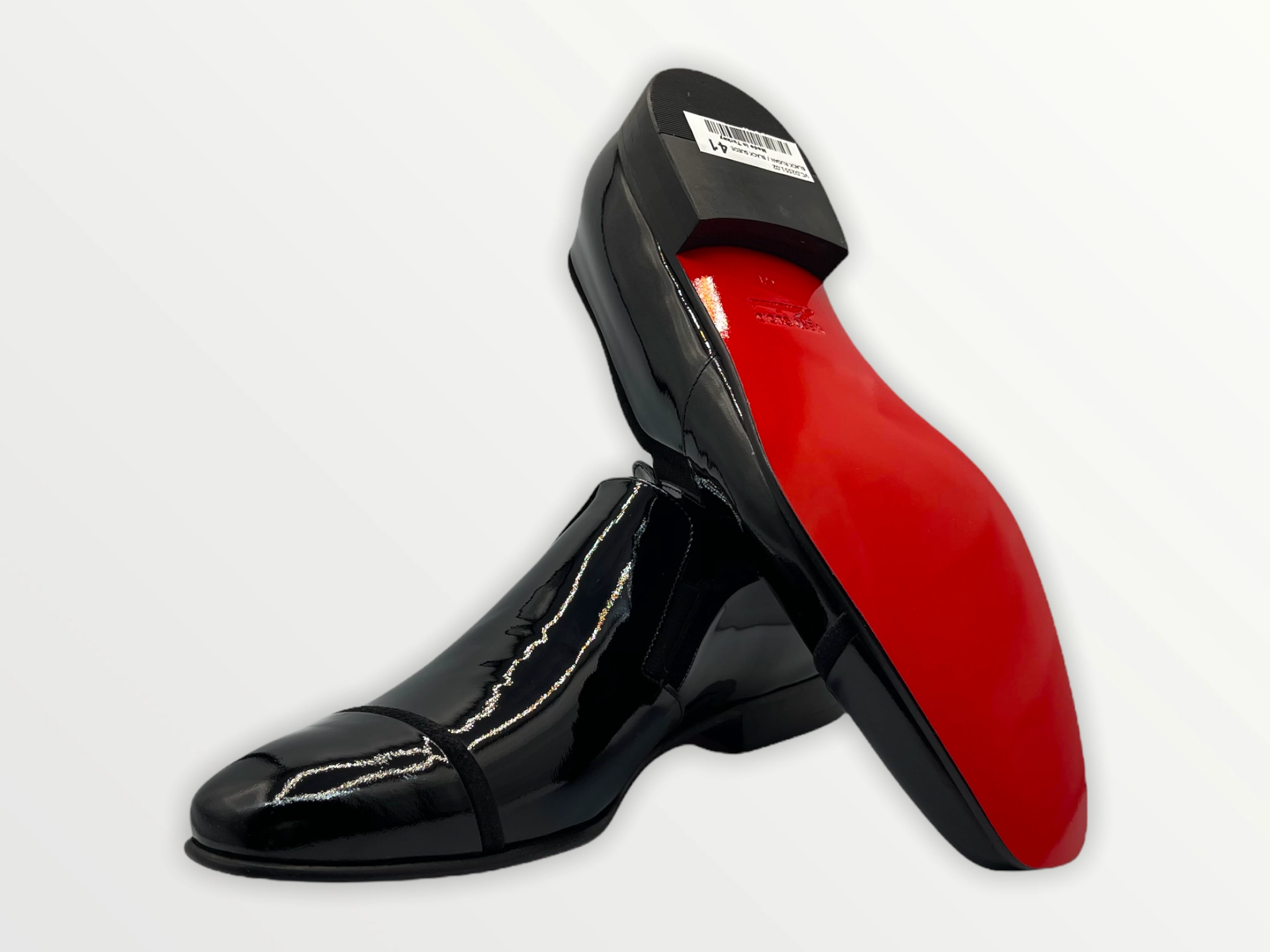 The Marlo Shoe Black Patent Leather Cap Toe Slip-On Dress Loafer Men  Shoe Final Sale!