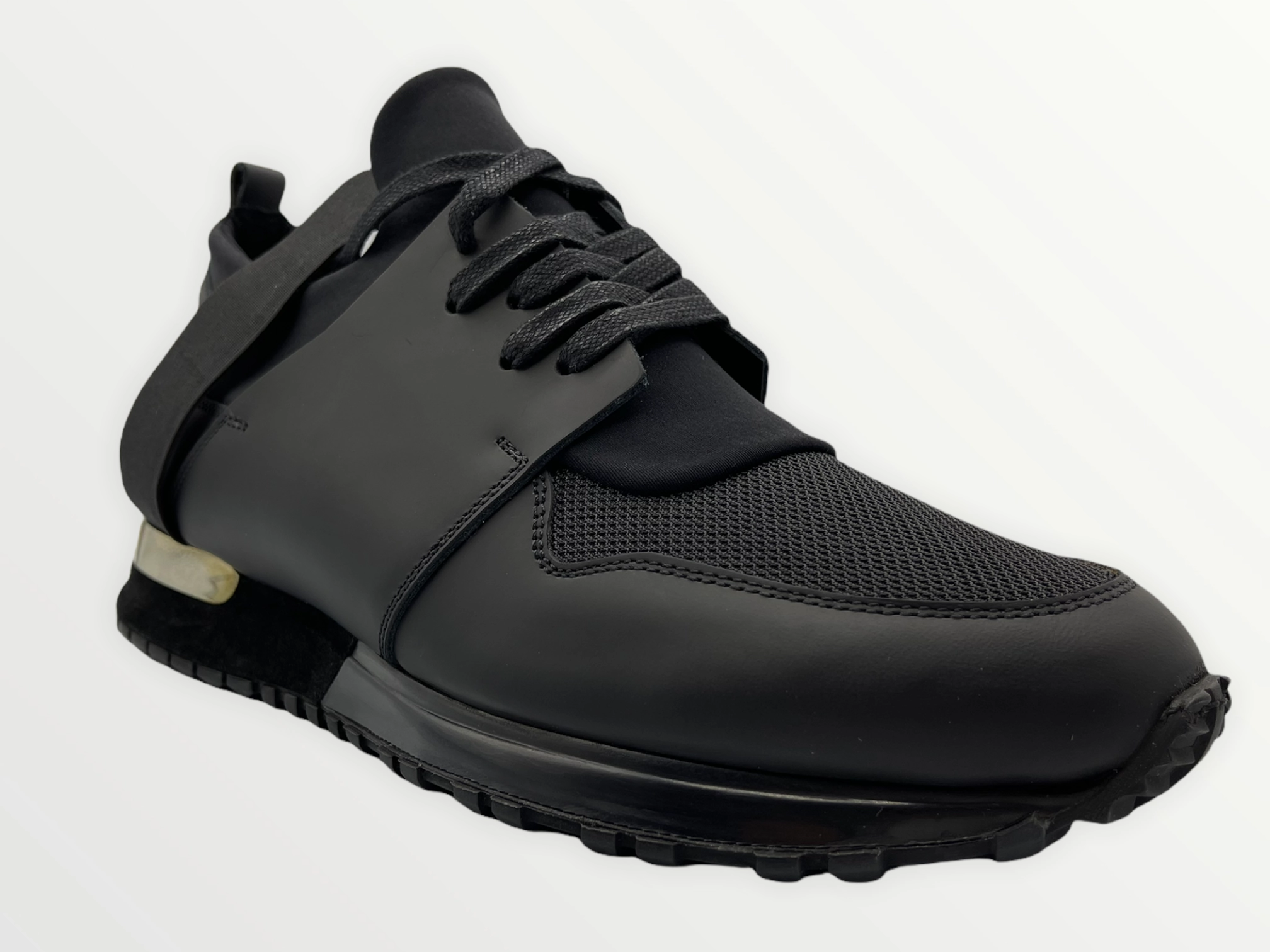 The Reno Black Leather Men Sneaker Final Sale!