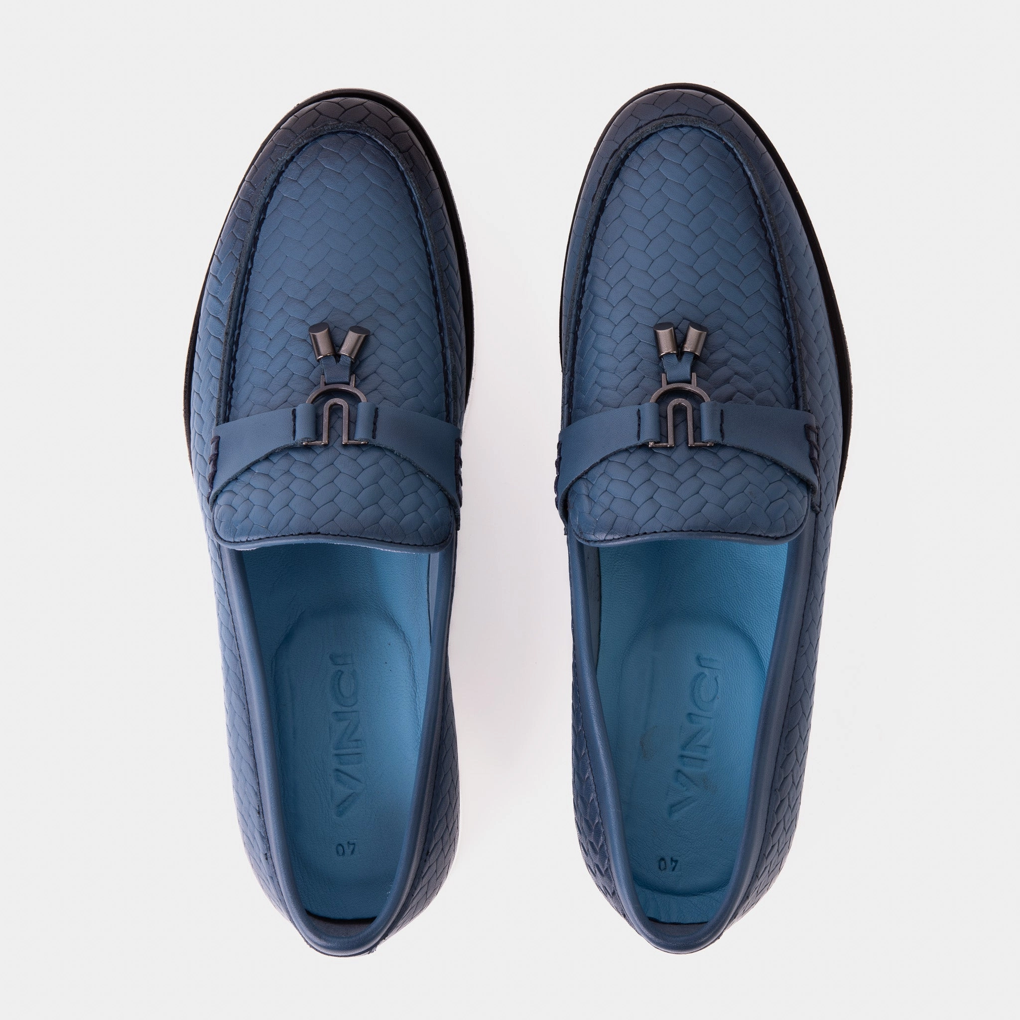 The Sperry Jeans Blue Leather Tassel Loafer Men Shoe