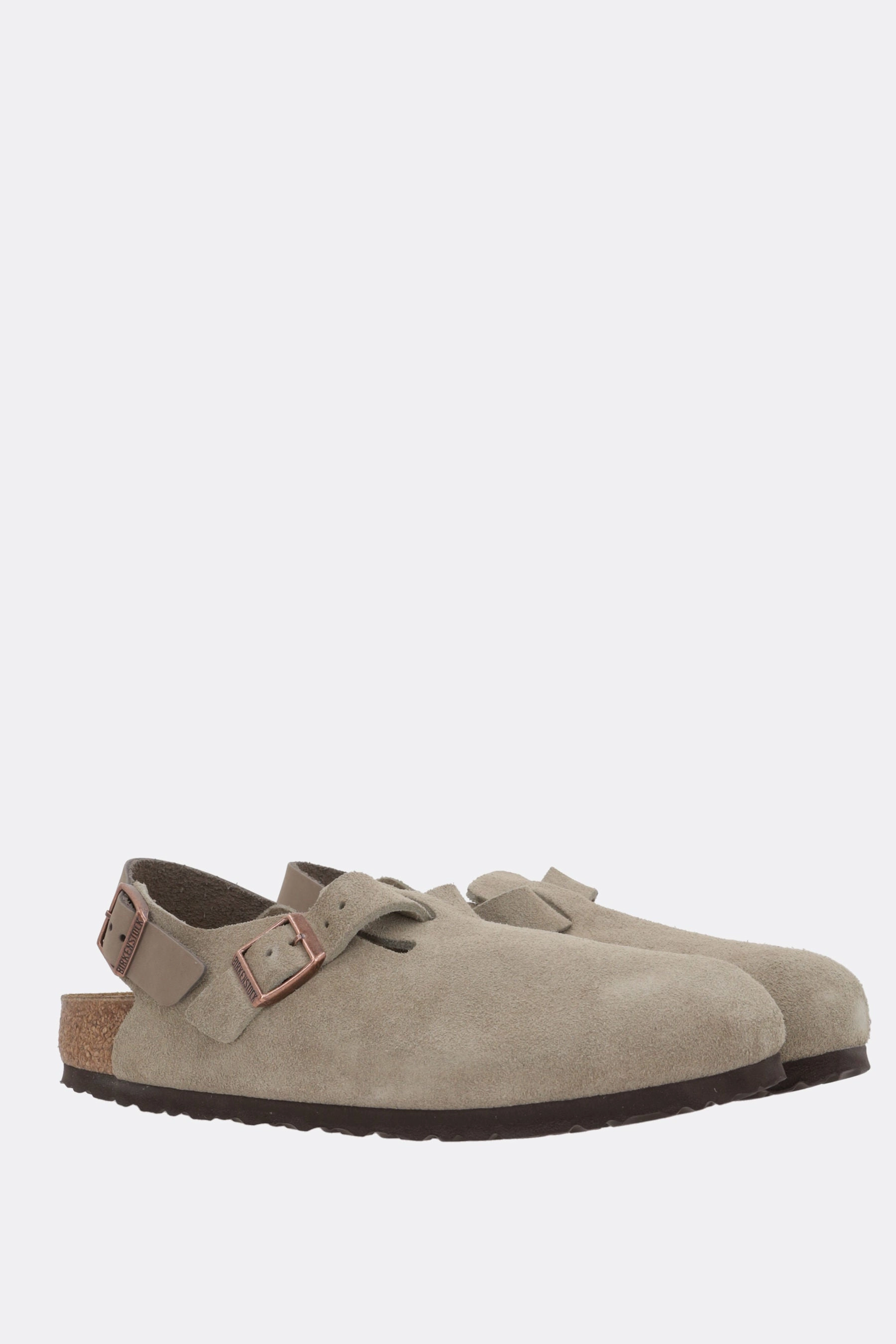 Tokio II flat slingbacks in suede (Narrow Fit)