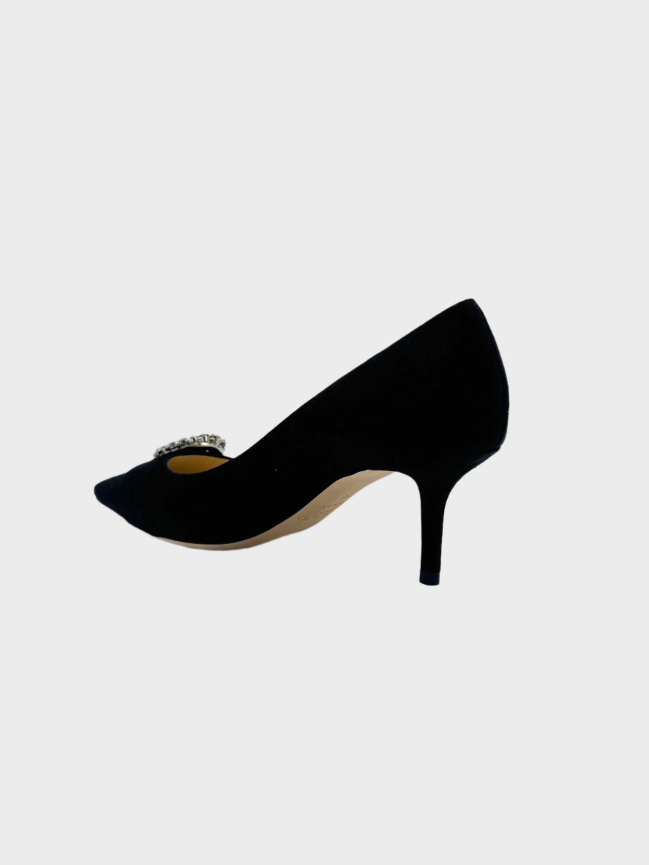 Velvet Crystals Pumps