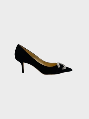 Velvet Crystals Pumps