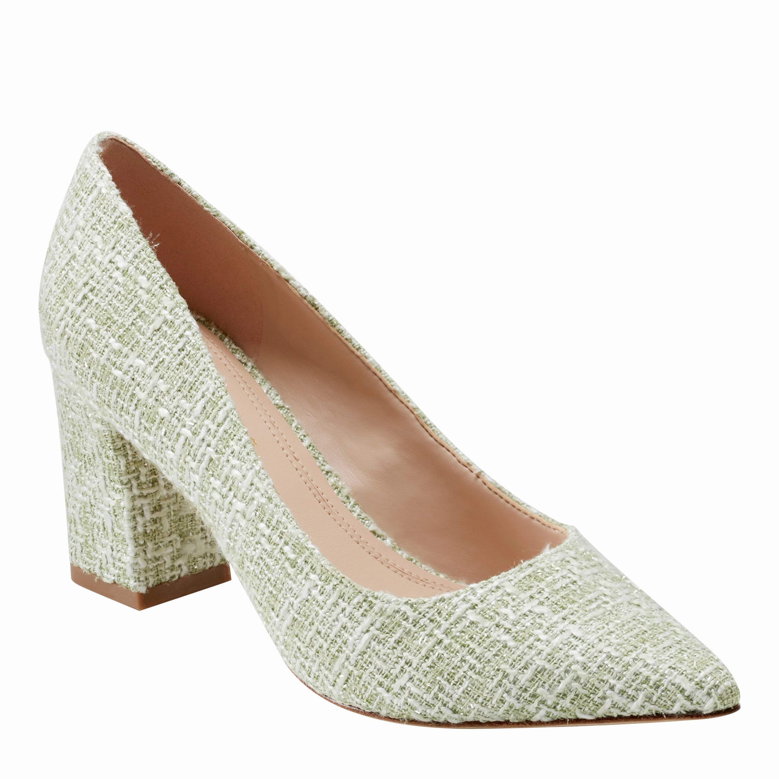 Zala Block Heel Pointy Toe Pump