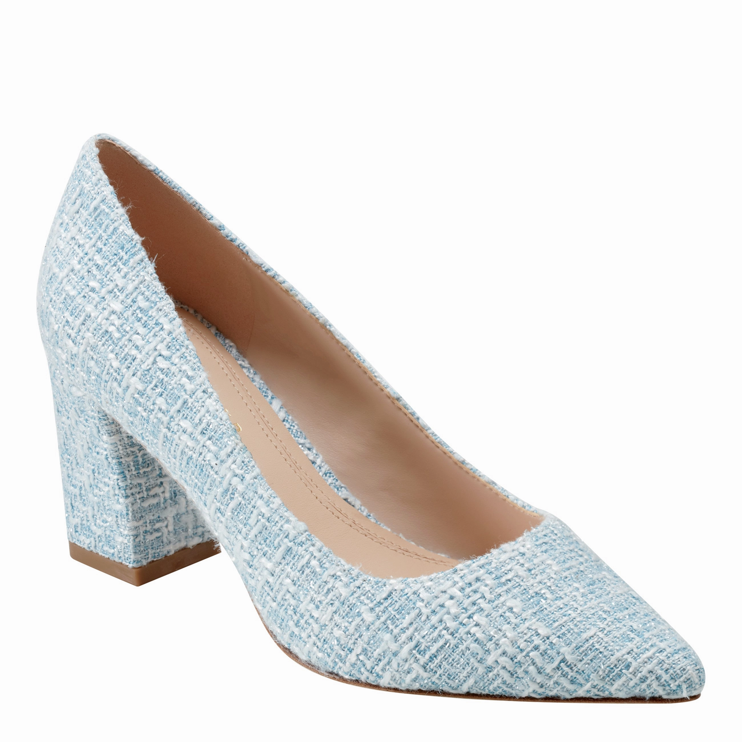 Zala Block Heel Pointy Toe Pump